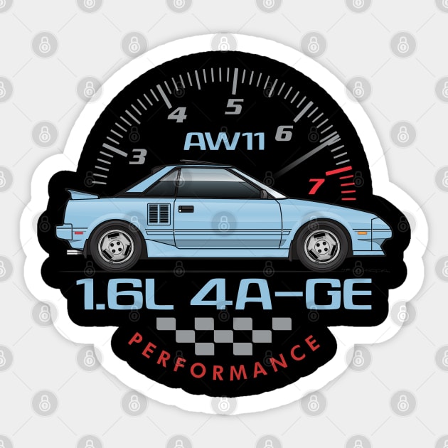 4A-GE-Blue Sticker by JRCustoms44